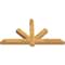 Ekena Millwork Kennewick Rough Sawn Timber Gable Bracket, Western Red Cedar, 60"W x 32"H x 4"D x 4"F, 13/12 Pitch GBW060X32X0404KEN00RWR - alternate 4
